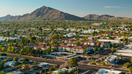 Arizona mountains and skyview