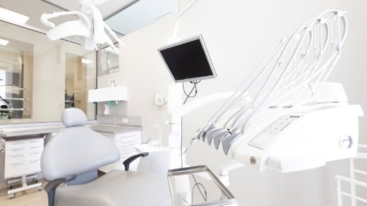 Dental Practice chair and equipment