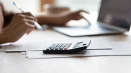 Paperwork and calculator