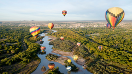 New Mexico Aerial View - Hot Air Balloons