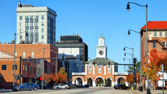 Small town square in NC