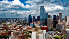 Texas city skyline